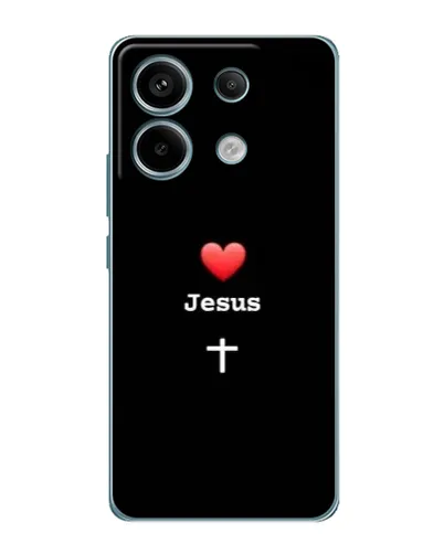 Чехол для Xiaomi Redmi Note 13 Pro (5G) с картинкой «Сердце - Jesus» Чехол для Xiaomi Redmi Note 13 Pro (5G) с картинкой «Сердце - Jesus»