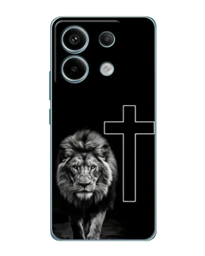 Чехол для Xiaomi Redmi Note 13 Pro (5G) с картинкой «Лев и Крест» Чехол для Xiaomi Redmi Note 13 Pro (5G) с картинкой «Лев и Крест»