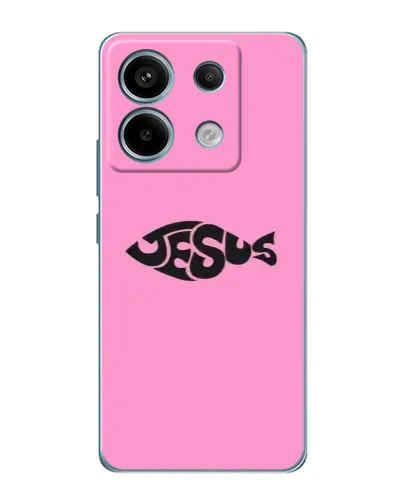 Чехол для Xiaomi Redmi Note 13 Pro (5G) с картинкой «Розовый символ Jesus» Чехол для Xiaomi Redmi Note 13 Pro (5G) с картинкой «Розовый символ Jesus»