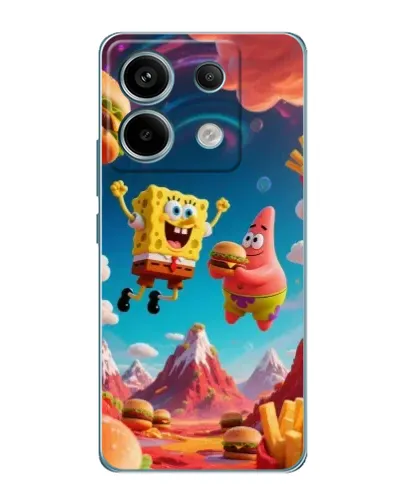 Чехол для Xiaomi Redmi Note 13 Pro (5G) с картинкой «Космический фастфуд»
