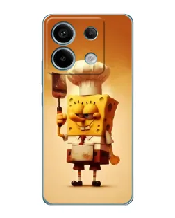 Чехол для Xiaomi Redmi Note 13 Pro (5G) с картинкой «Губка Боб повар»