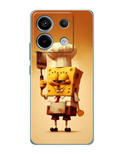 Чехол для Xiaomi Redmi Note 13 Pro (5G) с картинкой «Губка Боб повар»