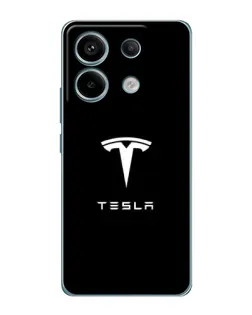 Чехол для Xiaomi Redmi Note 13 Pro (5G) с картинкой «Tesla White Logo»
