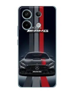 Чехол для Xiaomi Redmi Note 13 Pro (5G) с картинкой «Mercedes — белый карбон»