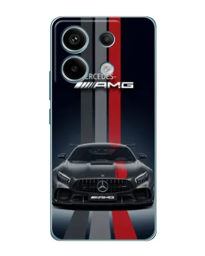 Чехол для Xiaomi Redmi Note 13 Pro (5G) с картинкой «Mercedes — белый карбон»