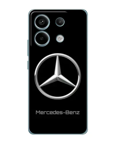 Чехол для Xiaomi Redmi Note 13 Pro (5G) с картинкой «Mercedes Silver Logo»