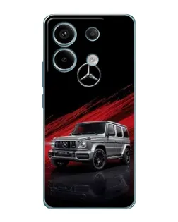 Чехол для Xiaomi Redmi Note 13 Pro (5G) с картинкой «Mercedes G-Class красный»