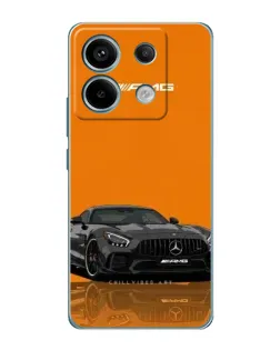 Чехол для Xiaomi Redmi Note 13 Pro (5G) с картинкой «Оранжевый Mercedes AMG»