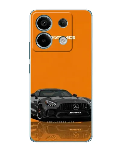 Чехол для Xiaomi Redmi Note 13 Pro (5G) с картинкой «Оранжевый Mercedes AMG»