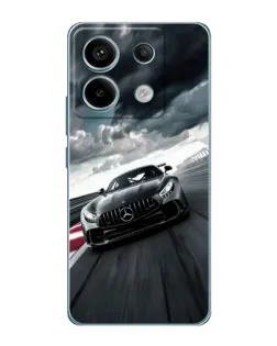 Чехол для Xiaomi Redmi Note 13 Pro (5G) с картинкой «Гоночный Mercedes AMG»
