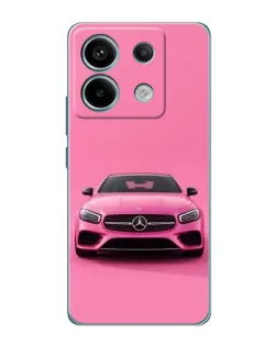 Чехол для Xiaomi Redmi Note 13 Pro (5G) с картинкой «Розовый Mercedes AMG»