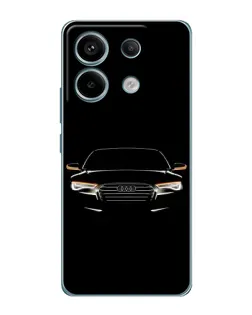 Чехол для Xiaomi Redmi Note 13 Pro (5G) с картинкой «Audi — ночной контур»