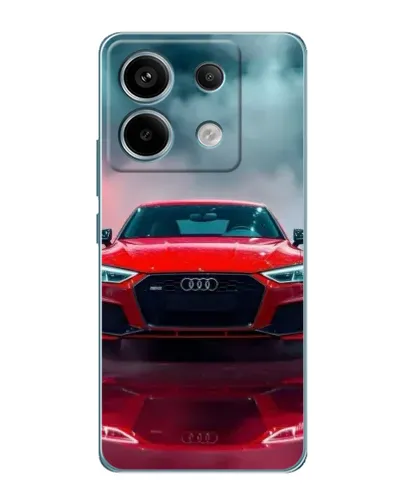 Чехол для Xiaomi Redmi Note 13 Pro (5G) с картинкой «Audi RS — красный стиль»