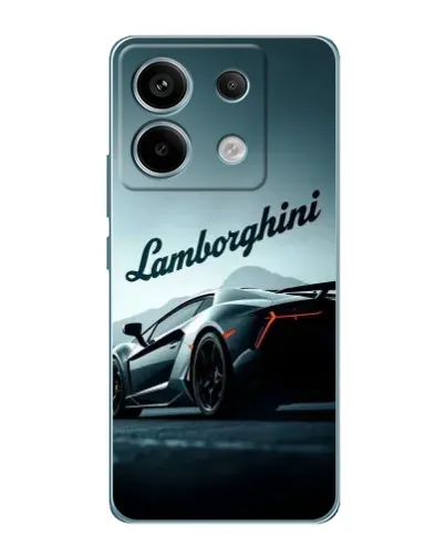 Чехол для Xiaomi Redmi Note 13 Pro (5G) с картинкой «Классическая надпись Lamborghini»