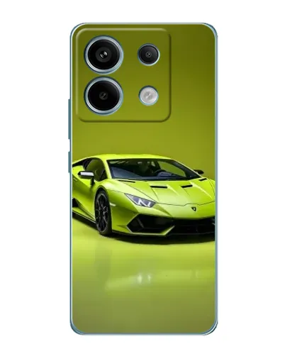 Чехол для Xiaomi Redmi Note 13 Pro (5G) с картинкой «Салатовый Lamborghini Huracan»