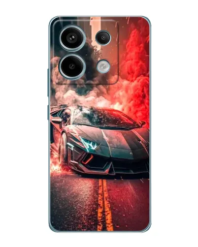 Чехол для Xiaomi Redmi Note 13 Pro (5G) с картинкой «Lamborghini красный дым»