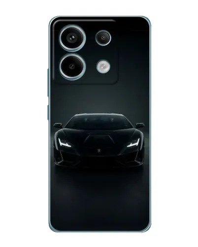 Чехол для Xiaomi Redmi Note 13 Pro (5G) с картинкой «Черный Lamborghini Aventador»