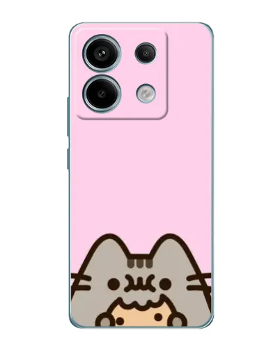 Чехол для Xiaomi Redmi Note 13 Pro (5G) с картинкой «Pusheen и печенье»