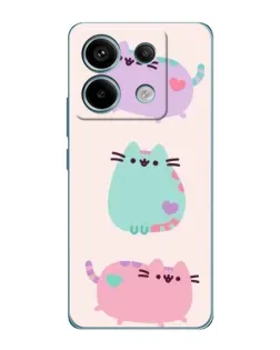 Чохол для Xiaomi Redmi Note 13 Pro (5G) з картинкою «Pusheen тріо» Чохол для Xiaomi Redmi Note 13 Pro (5G) з картинкою «Pusheen тріо»