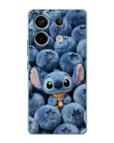 Чехол для Xiaomi Redmi Note 13 Pro (5G) с картинкой «Стич и голубика»