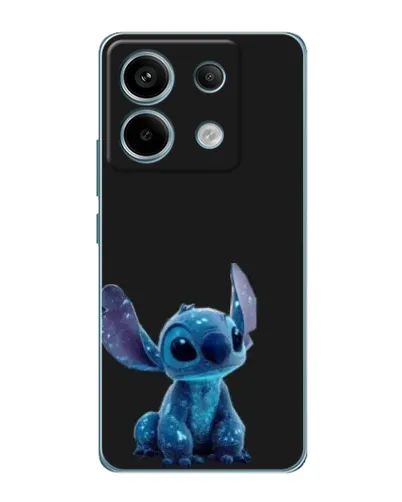 Чехол для Xiaomi Redmi Note 13 Pro (5G) с картинкой «Стич на черном»