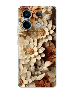 Чохол для Xiaomi Redmi Note 13 Pro (5G) з картинкою «Бежевий флористичний декор» Чохол для Xiaomi Redmi Note 13 Pro (5G) з картинкою «Бежевий флористичний декор»