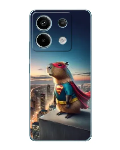 Чехол для Xiaomi Redmi Note 13 Pro (5G) с картинкой «Капи-мен супергерой»