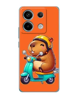 Чехол для Xiaomi Redmi Note 13 Pro (5G) с картинкой «Капибара на скутере» Чехол для Xiaomi Redmi Note 13 Pro (5G) с картинкой «Капибара на скутере»