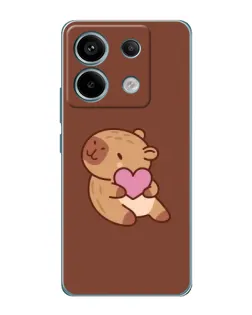 Чехол для Xiaomi Redmi Note 13 Pro (5G) с картинкой «Капибара с сердцем» Чехол для Xiaomi Redmi Note 13 Pro (5G) с картинкой «Капибара с сердцем»
