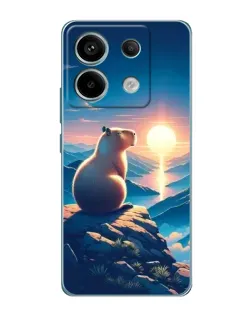 Чехол для Xiaomi Redmi Note 13 Pro (5G) с картинкой «Закат солнца с капибарой» Чехол для Xiaomi Redmi Note 13 Pro (5G) с картинкой «Закат солнца с капибарой»