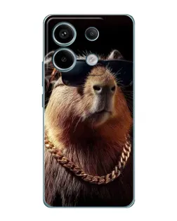 Чехол для Xiaomi Redmi Note 13 Pro (5G) с картинкой «Капибара золотая цепь» Чехол для Xiaomi Redmi Note 13 Pro (5G) с картинкой «Капибара золотая цепь»