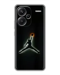 Чехол для Xiaomi Redmi Note 13 Pro Plus с картинкой «Jordan Gradient Logo»