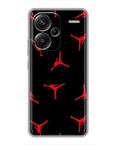 Чехол для Xiaomi Redmi Note 13 Pro Plus с картинкой «Jordan Red Pattern»