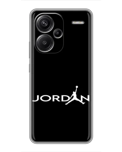 Чехол для Xiaomi Redmi Note 13 Pro Plus с картинкой «Jordan White Logo»