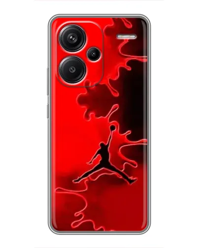 Чехол для Xiaomi Redmi Note 13 Pro Plus с картинкой «Jordan Red Smoke»