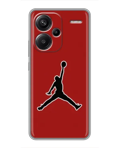 Чехол для Xiaomi Redmi Note 13 Pro Plus с картинкой «Jordan Red Back»