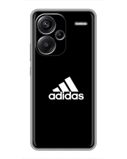 Чехол для Xiaomi Redmi Note 13 Pro Plus с картинкой «Черная классика Adidas»