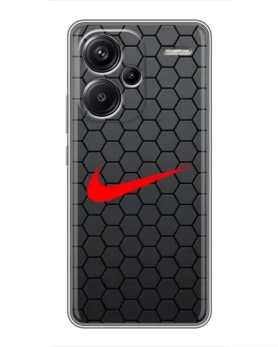 Чехол для Xiaomi Redmi Note 13 Pro Plus с картинкой «Nike — карбоновая сетка»