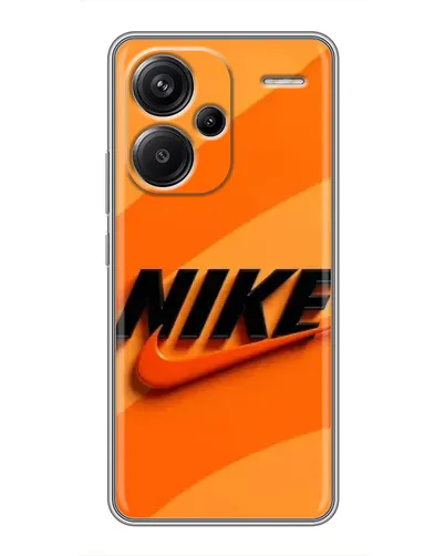 Чехол для Xiaomi Redmi Note 13 Pro Plus с картинкой «Оранжевый драйв Nike»
