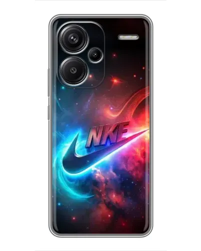 Чехол для Xiaomi Redmi Note 13 Pro Plus с картинкой «Огненный логотип Nike»