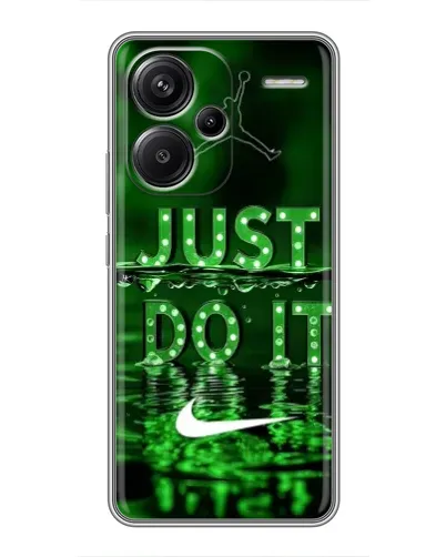 Чехол для Xiaomi Redmi Note 13 Pro Plus с картинкой «Зеленый неоновый Nike»