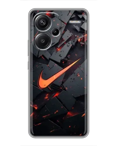 Чехол для Xiaomi Redmi Note 13 Pro Plus с картинкой «Nike — эффект разломов»
