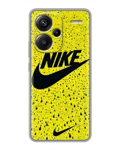 Чехол для Xiaomi Redmi Note 13 Pro Plus с картинкой «Желтый текстурный Nike»