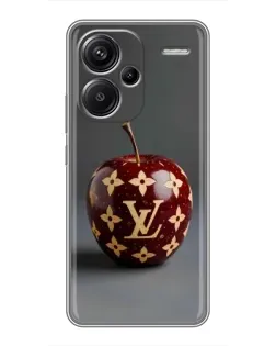 Чехол для Xiaomi Redmi Note 13 Pro Plus с картинкой «Красное яблоко LV»