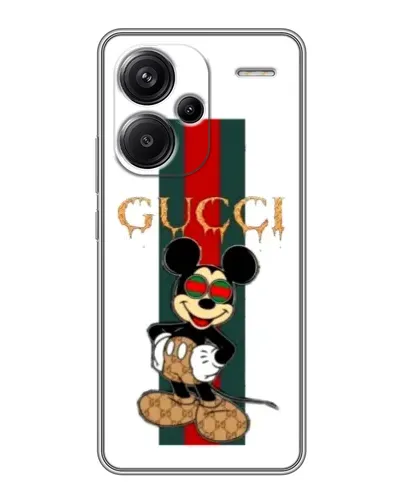 Чехол для Xiaomi Redmi Note 13 Pro Plus с картинкой «Микки Маус Gucci — полосы» Чехол для Xiaomi Redmi Note 13 Pro Plus с картинкой «Микки Маус Gucci — полосы»