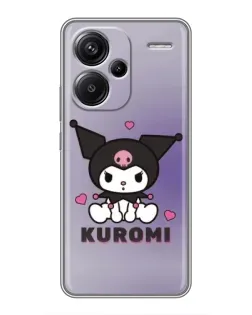Чехол для Xiaomi Redmi Note 13 Pro Plus с картинкой «Kuromi — фиолетовый арт»