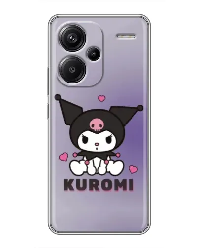 Чехол для Xiaomi Redmi Note 13 Pro Plus с картинкой «Kuromi — фиолетовый арт»