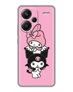 Чехол для Xiaomi Redmi Note 13 Pro Plus с картинкой «My Melody и Kuromi»