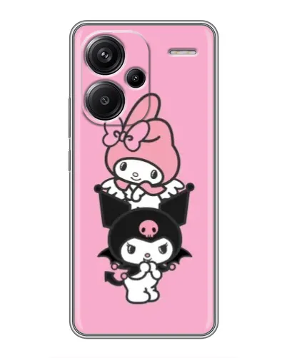 Чехол для Xiaomi Redmi Note 13 Pro Plus с картинкой «My Melody и Kuromi»