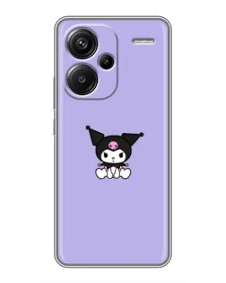 Чехол для Xiaomi Redmi Note 13 Pro Plus с картинкой «Kuromi — фиолетовый минимализм»